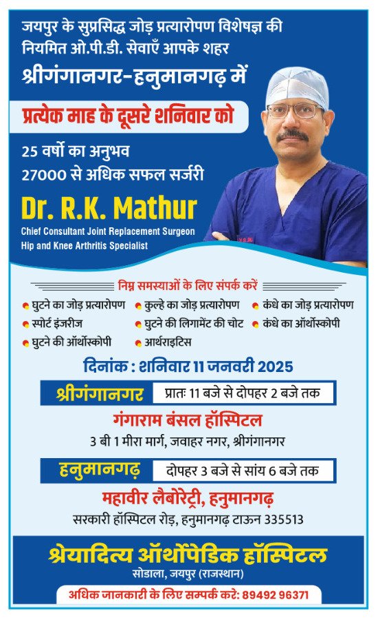 Dr rk mathur New & media